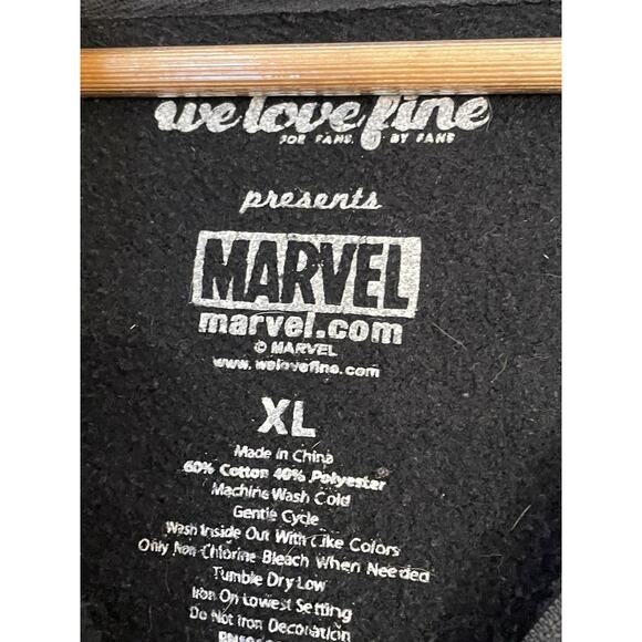 Marvel Deadpool Red Full Zip Sweatshirt Hoodie Jacket in Men's size XL - Picture 2 of 6